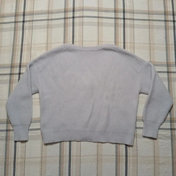 Boden Women's Blue 100% Cashmere Rib Knit Cardigan Size Small - Picture 6 of 9